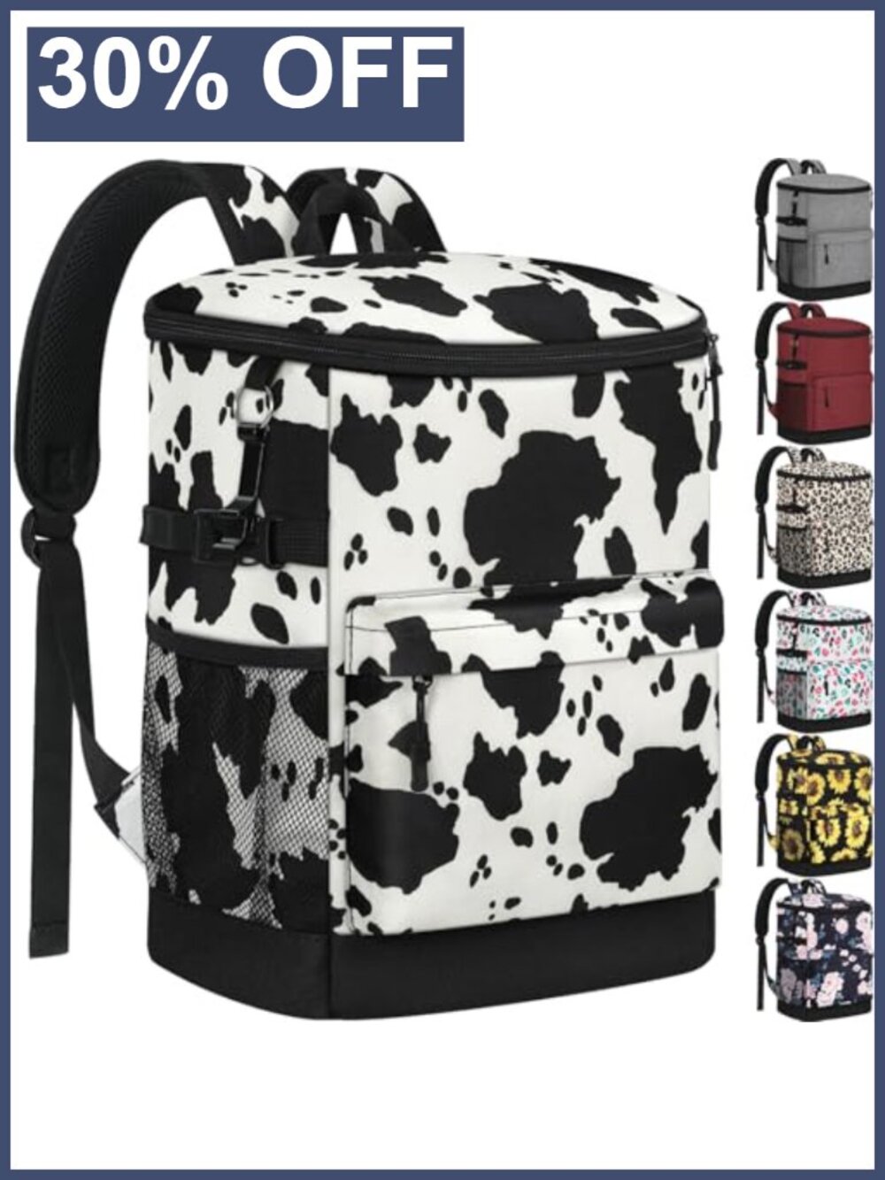Insulated Cooler Backpack 33 Cans Leakproof Soft Cooler Bag
